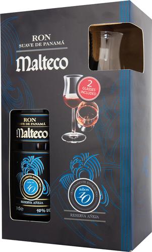 10 YO Reserva 40% Vol. 0,7l in Giftbox with 2 glasses