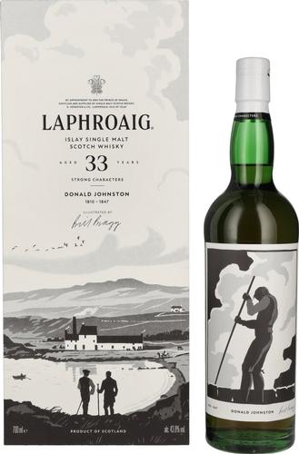 33 Years Old Strong Characters DONALD JOHNSTON Islay Single Malt 43,8% Vol. 0,7l in Giftbox