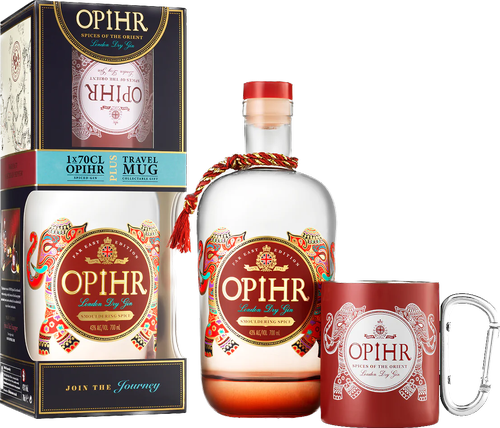 London Dry Gin FAR EAST EDITION 43% Vol. 0,7l in Giftbox with Travel Mug