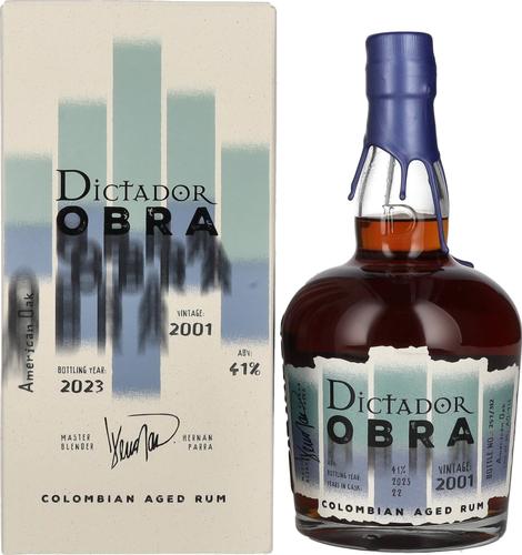 OBRA VINTAGE 22 Years Old AMERICAN OAK CASK Rum 2001 41% Vol. 0,7l in Giftbox