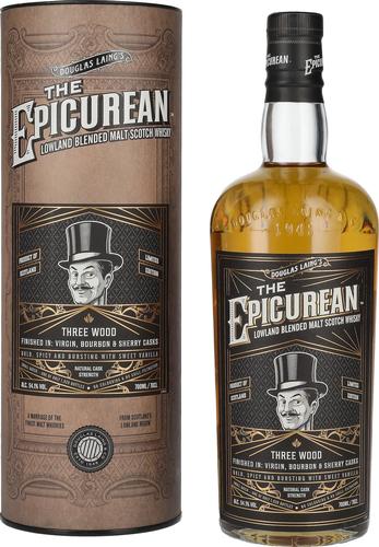 THE EPICUREAN Three Wood Lowland Blended Malt 54,1% Vol. 0,7l in Giftbox