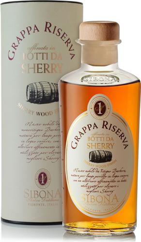 GRAPPA RISERVA IN BOTTI DA SHERRY 40% Vol. 0,5l