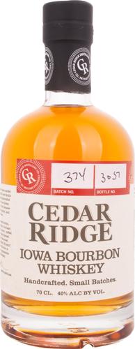 Cedar Ridge Iowa Bourbon Whiskey 40% Vol. 0,7l