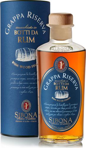 GRAPPA RISERVA IN BOTTI DA RUM 44% Vol. 0,5l
