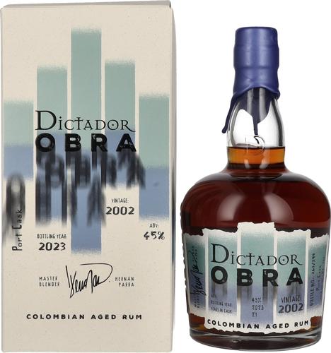 OBRA VINTAGE 21 Years Old PORT CASK Rum 2002 45% Vol. 0,7l in Giftbox