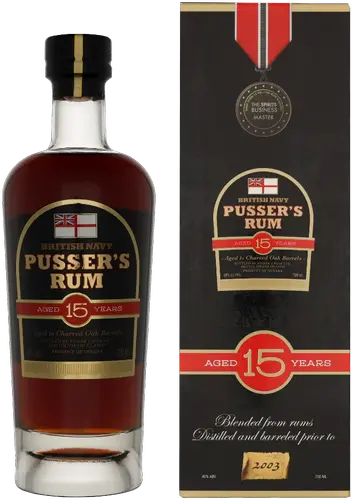 Pusser's Nelson's Blood 15 Years Old 40% Vol. 0,7l in Giftbox