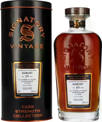 GLENLIVET 19 Years Old Cask Strength Collection 2006 58,7% Vol. 0,7l in Tinbox