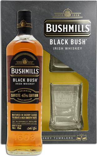 BLACK BUSH Caviste Edition 43% Vol. 0,7l in Giftbox with 2 glasses