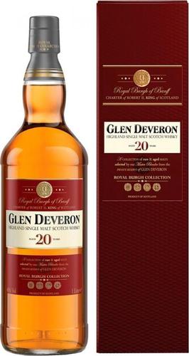 Glen Deveron 20 Years Old Highland Single Malt 40% Vol. 1l in Giftbox