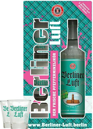 Peppermint Liqueur 18% Vol. 0,7l in Giftbox with 2 glasses