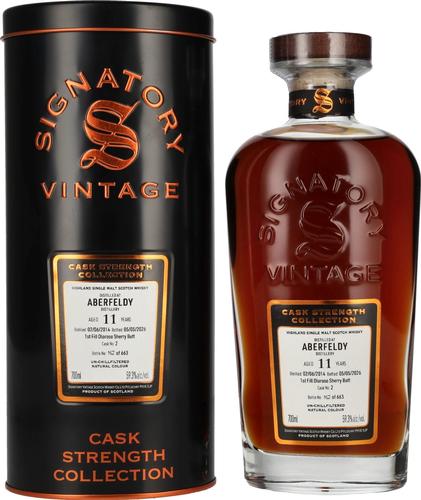Aberfeldy 11 Years Old 1st Fill Oloroso Sherry Cask Strength #2 2014 59.3% Vol. 0.7l in Tinbox