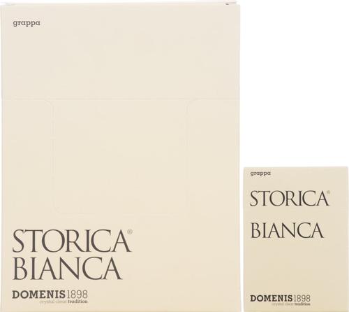 STORICA BIANCA Grappa 50% Vol. 10x10x0,005l in Giftbox