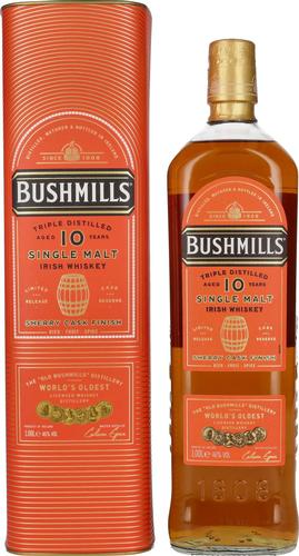 10 Years Old Single Malt Irish Whiskey SHERRY CASK Finish 46% Vol. 1l