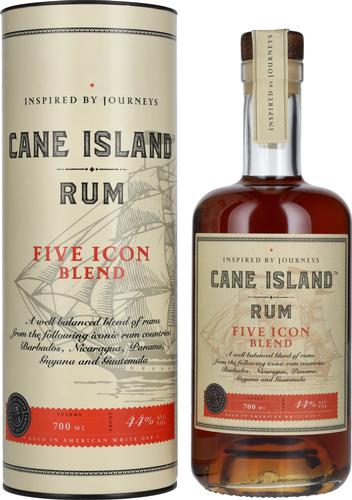 FIVE ICON BLEND Island Rum 44% Vol. 0,7l in Giftbox