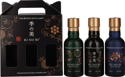 KI NO BI³ Kyoto Dry Gin Set 48,4% Vol. 3x0,2l in Giftbox