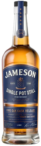 Single Pot Still Irish Whiskey Five Oak Cask Release 46% Vol. 0,7l