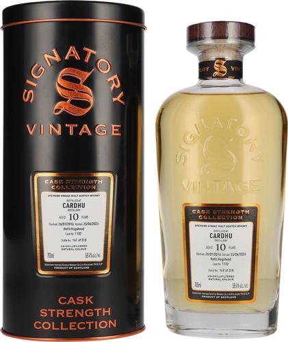 Cardhu 10 Years Old Refill Hogshead Cask Strength #1132 2016 58.4% Vol. 0.7l in Tinbox