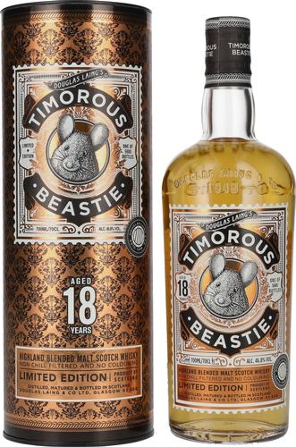 TIMOROUS BEASTIE 18 Years Old Limited Edition 46,8% Vol. 0,7l in Giftbox