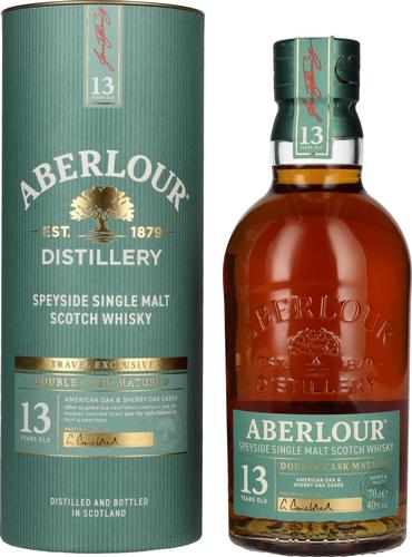 13 Years Old DOUBLE CASK MATURED Travel Exclusive Speyside Single Malt 40% Vol. 0,7l in Giftbox