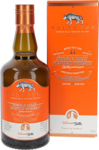 VIBRANT STILLS 8 Years Old Specially Selected First-Fill Bourbon Barrels 50% Vol. 0,7l in Giftbox