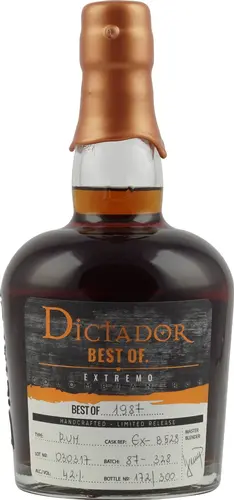 BEST OF 1987 ALTISIMO Colombian Rum 30YO/010317/EX-W278 43% Vol. 0,7l