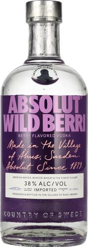 WILD BERRY Flavored Vodka 38% Vol. 0,7l