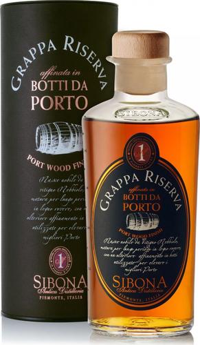 GRAPPA RISERVA in Botti da PORTO 44% Vol. 0,5l in Giftbox