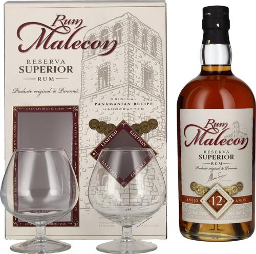 12 Years Reserva Superior 40% Vol. 0,7l in Giftbox with 2 glasses