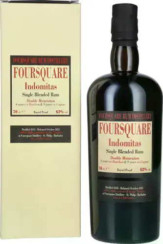 15 Years Old INDOMITAS Single Blended Rum 62% Vol. 0,7l in Giftbox