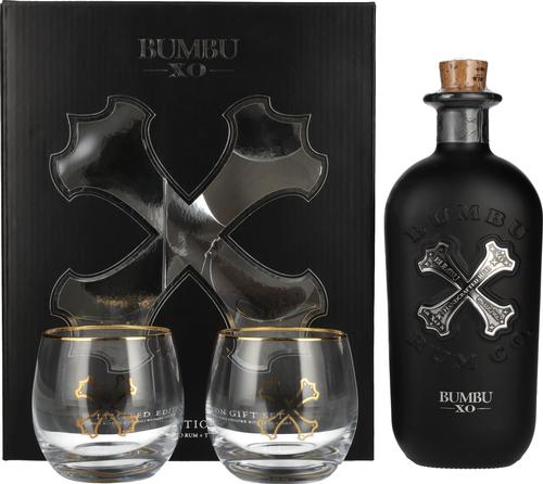 XO Handcrafted Rum 40% Vol. 0,7l in Giftbox with 2 glasses