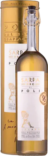Grappa Sarpa Oro di Poli 40% Vol. 0,7l in Giftbox