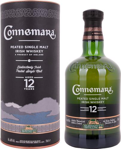 12 Years Old Peated Single Malt Irish Whiskey 40% Vol. 0,7l in Giftbox