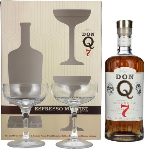 Reserva 7 Añejo Rum 40% Vol. 0,7l in Giftbox with 2 glasses