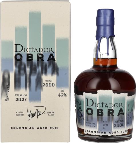 OBRA VINTAGE 23 Years Old PORT CASK Rum 2000 42% Vol. 0,7l in Giftbox