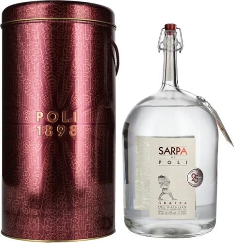 Grappa Sarpa di Poli 40% Vol. 3l in Tinbox