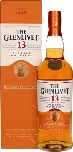 The Glenlivet 13 Year Old FIRST FILL AMERICAN OAK 40% Vol. 0,7l in Giftbox
