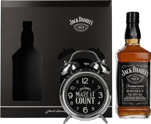 Old No.7 Tennessee Whiskey 40% Vol. 0,7l Set with Clock