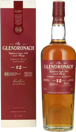 12 Years Old SHERRY CASK MATURED Highland Single Malt 43% Vol. 0,7l in Giftbox