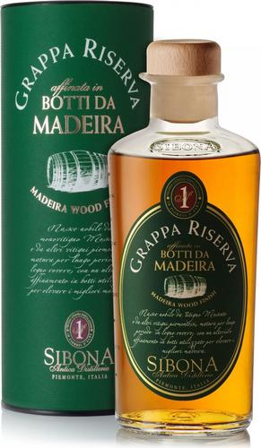 GRAPPA RISERVA IN BOTTI DA MADEIRA 40% Vol. 0,5l