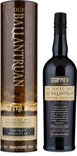 Old Ballantruan the PEATED MALT Unchillfiltered 50% Vol. 0,7l in Giftbox