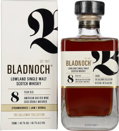 8 Years Old Lowland Single Malt American Red Wine Cask 46,7% Vol. 0,7l in Giftbox
