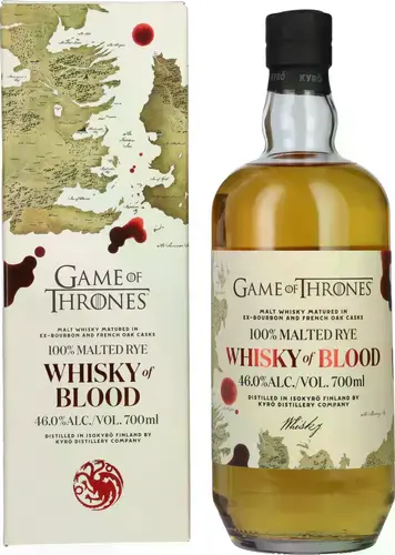 GAME OF THRONES Whisky of BLOOD 100% Malted Rye 46% Vol. 0,7l in Giftbox