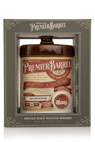 PREMIER BARREL Inchgower 8 Years Old Single Malt 46% Vol. 0,7l in Giftbox