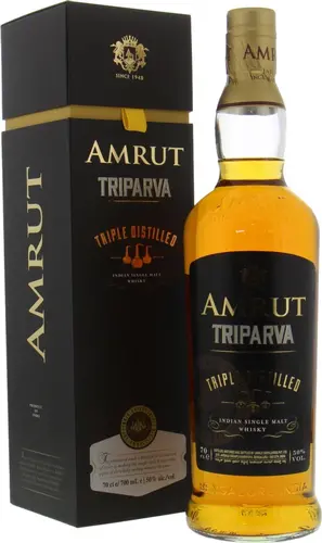 TRIPARVA Triple Distilled Indian Single Malt Whisky 50% Vol. 0,7l in Giftbox