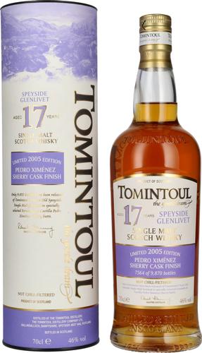 17 Years Old PX SHERRY CASK Finish 2005 46% Vol. 0,7l in Giftbox