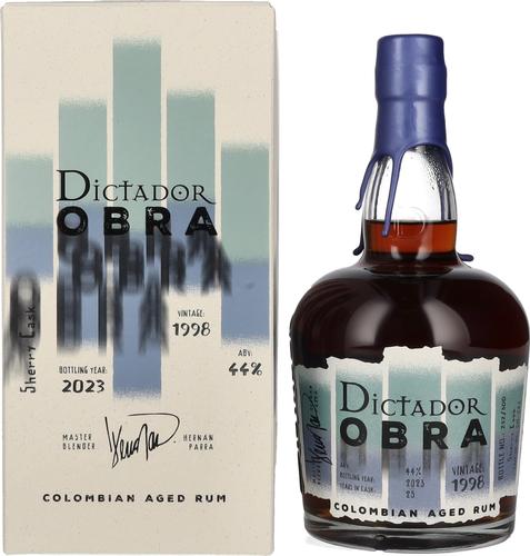 OBRA VINTAGE 25 Years Old SHERRY CASK Rum 1998 44% Vol. 0,7l in Giftbox