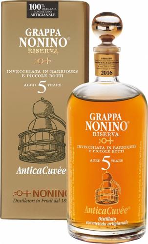 Grappa AnticaCuvée Riserva 5 Year Old 43% Vol. 0,7l in Giftbox