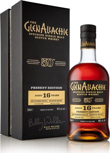 The GlenAllachie BILLY WALKER 50TH ANNIVERSARY PRESENT EDITION MIZUNARA VIRGIN OAK 16 Years Old 48% Vol. 0,7l