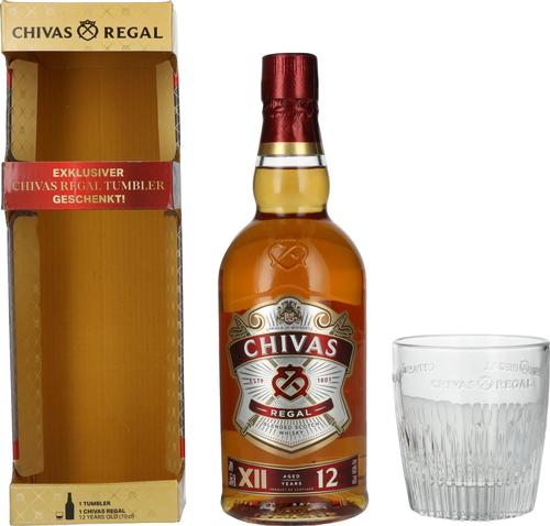 12 Years Old Blended Scotch Whisky 40% Vol. 0,7l with Tumbler glass