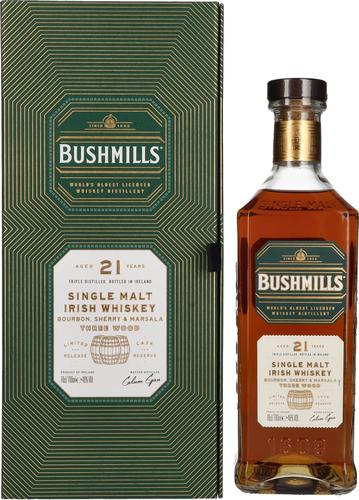 21 Years Old RARE Single Malt Irish Whiskey 46% Vol. 0,7l in Giftbox